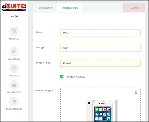 ciCART: admin example
